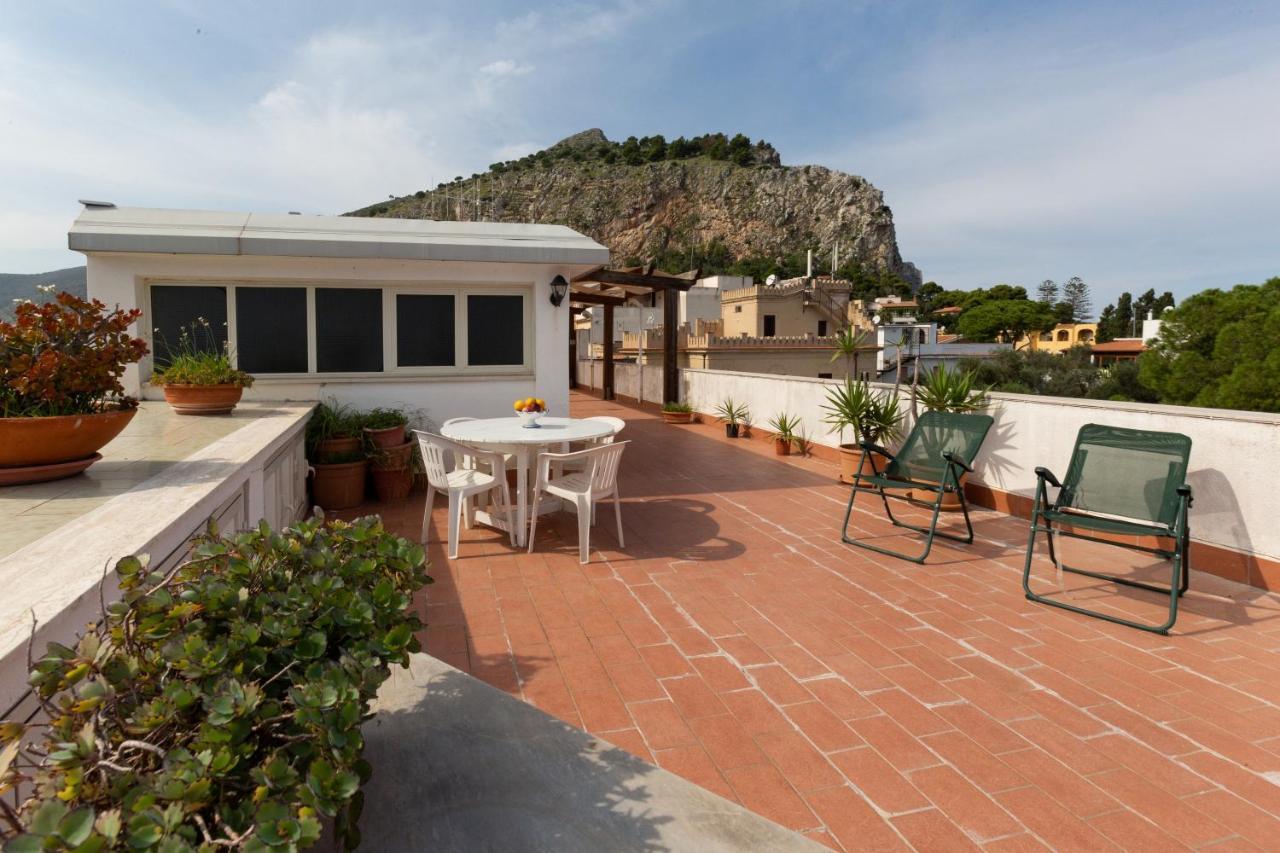 Mondello Panoramic Terrace Villa Esterno foto